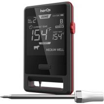 herQs - Pin PRO - BBQ thermometer – Vleesthermometer – incl. 2 draadloze sondes - barbecue thermometer met App – tot 500°C – Bluetooth