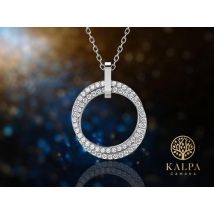 Yolora Ketting - 18K Witgoud Verguld - Incl. geschenkverpakking - Tot 45 cm - Zilverkleurig