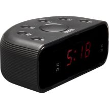 Denver Wekkerradio - Snooze / Slaap Functie - Digitale Wekker - FM Radio - Dual alarmklok - CR430 - Zwart