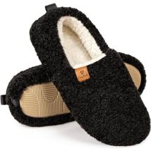 Pantoffels Dames - Sloffen - Maat 42/43 - Zwart - Anti-slip - Comfeet