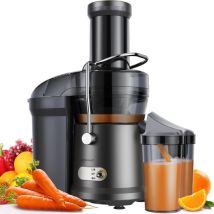 Safecourt Keuken Sapcentrifuge - Juicer voor Groenten & Fruit - Grote Vulopening - 3 snelheden - 1200 Watt