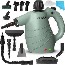 LUMAN Stoomreiniger – 16-in-1, Incl. Accessoires – 1050 W – 450 ml – Groen