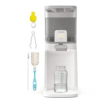 Vulpes Goods® – Baby Water Dispenser Pro – 1,6 Liter – Voorzien Van 3 Temperatuurstanden En LED-Indicatie En Eénhandige Bediening – Voor Flesvoeding En Thee – Wit En Lichtgrijs Kunststof
