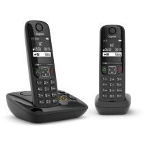 Gigaset AS690A Duo Analoge-/DECT-telefoon Zwart