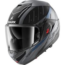 SHARK Oxo Rydger Mat Antraciet Blauw Zwart ABK Systeemhelm - Maat XL - Helm