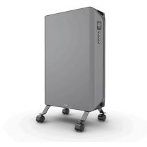 Duux – Edge Smart Olieradiator – 1500W – Grijs Staal – Met App-besturing & Timer – Voor Ruimtes tot 20 m² – Geruisloos & Energiezuinig – Modern Design