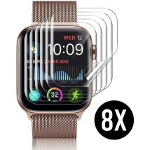 Screenprotector geschikt voor Apple Watch Series 4 / 5 / 6 / SE - 40 mm Screen Protector - Podec - 8 Stuks