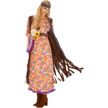 Dressforfun Vrouwenkostuum Mrs. Peacemaker L - verkleedkleding kostuum halloween verkleden feestkleding carnavalskleding carnaval feestkledij partykleding - 300934