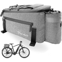MIVELO - Fietskoeltas – Geïsoleerde Bagagedragertas – Waterafstotend – 10L – Grijs - 40 x 20 x 13 cm