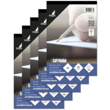 KTC Schrijfblok A5 blanco 60 grams 100 vel krimp a 5 stuks