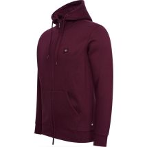 Cappuccino Italia - Heren Vest Fleece Zip Capuchon - Rood - Maat XL
