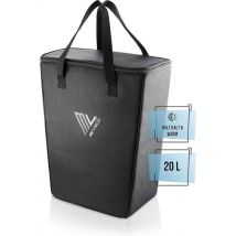 MIVELO Fietskoeltas – Opvouwbaar Inzetstuk voor Bagagedrager - Polyester - Zwart - 20 L