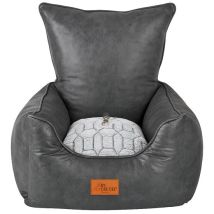 By Cee Cee Hondenmand Auto – Zeer Luxe Auto Hondenmand - Autostoel Hond Achterbank - Automand Hond - Hondendeken Auto - Autozit Hond - Ook Voor Bijrijdersstoel – Antraciet - Ameline