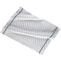 Keukenhanddoek 50x70cm, set van 3, witte streep in het midden, zacht blauw