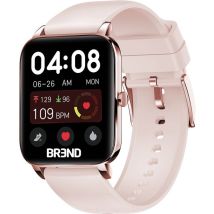 BREND BR-2223 Smartwatch - Stappenteller, Hartslagmeter, Bloeddrukmeter - Sporthorloge - Voor Dames & Heren - Roze