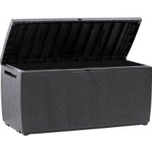 Keter Opberbox Capri - 305L Wielen Vergrendelbaar - Antraciet