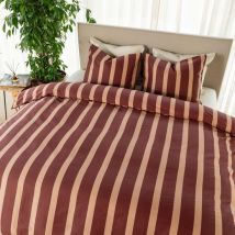 Kayori Dasshu Dekbedovertrek Katoensatijn - 260x200-220 +2 slopen - Lits-jumeaux - Burgundy