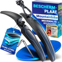 Nextcover Spatbord Set Mountainbike Voor en Achter – Afneembare MTB Spatborden Gereedschap – Geschikt Voor 24-29 inch Fietsen - Voorwiel & Acterwiel - Voorspatbord & Achterspatbord
