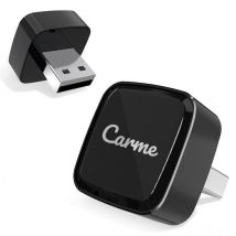 CarMe Ultra Mini 2-in-1 CarPlay Dongle - Draadloos CarPlay & Android Auto - USB-A & USB-C - Android Auto Dongle - Zwart