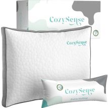 CozySense® Hoofdkussen Traagschuim - Ergonomisch Memory Foam Kussen - Tegen Nekklachten - Aanpasbaar Slaapkussen - Pillow - Zijslaper, Rug-, & Buikslaper