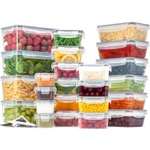 Stosh Vershoudbakjes - Meal Prep Bakjes - Diepvriesbakjes - Voedselcontainer - 24 stuks - Plastic - BPA vrij