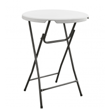 Garten - Statafel Wit KD - 80 x 110 cm - Wit & Kunststof - Inklapbaar & Stevig - Voor Feesten & Evenementen