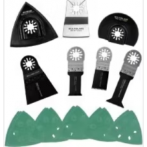 Multiblade Multitool Starterset – Schuur - Zaagbladen - 93x93 mm - Grijs