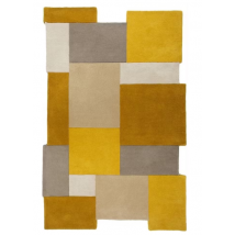Flair Rugs Collage Wol Vloerkleed 200 x 290 cm – Ochre