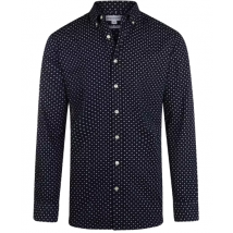 McGregor Indigo Overhemd Heren Navy – Regular Fit – 100% Katoen – Maat L