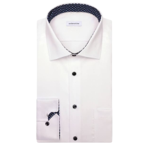 Seidensticker Heren Overhemd White - Slim Fit - New Kent Kraag - Maat 40 - Extra Lange Mouwen