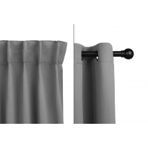 Home & Comfort - Luxe verduisterende gordijnen - Zilver/Grijs