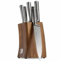 Berlinger Haus BH3124 6-delige Messenset - RVS Bladen - Acaciahouten Standaard