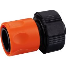 BLACK+DECKER Tuinslang Snelkoppeling - 5/8'-3/4' - ⌀16-19 mm - Kunststof - Zwart/ Oranje