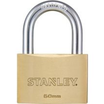 Stanley Hangslot 60 mm – Massief Messing – Inclusief 2 Sleutels – Weerbestendig