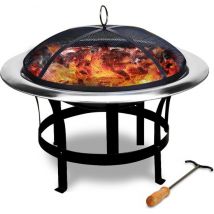Gardebruk Vuurschaal XL - Ø 75cm Pook Vonkrooster - Edelstaal
