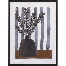 Mica Decorations Canti Muurdecoratie - Canvas - Zwart - 30 x 40 cm