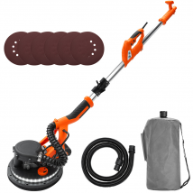 Monzana Schuurmachine – 12xØ 225mm Schuurpapier – Zuigzak 80 LED´s