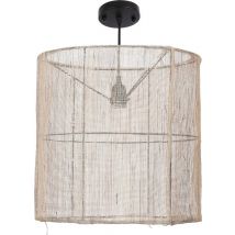 Mica Decorations Paros Hanglamp - Ø40 cm - Linnen - Beige - 40 x 40 x 40 cm