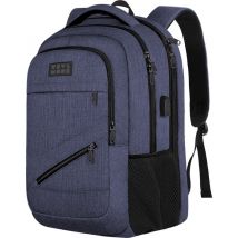 TRVLMORE Rugzak - 36L - 17 inch - Laptop Rugtas - Schooltas - Heren en Dames - Laptoptas - Spatwaterdicht Blauw