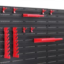 Deuba Gereedschapswand met stapelboxen en gereedschapshouder 43 st. - 2 wandplaten van 54x47,5x1,8 cm