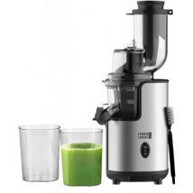 Lebenlang Elektrische Slowjuicer & Sapcentrifuge – 220 V - RVS- Incl. Sap- en Pulpcontainer - Zilver - 21 x 45 cm