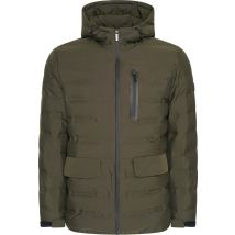 Mario Russo Padded Woven Jacket - Jas Heren - Winterjas Heren - Waterafstotend - Winddicht - Groen - XXL