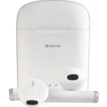 Denver TWE-46 - Earbuds - Wireless - Draadloos Oordopjes - Bluetooth - met oplaad case - handsfree - sporten - headset - In-ear - Bluetooth 5.0 - Wit