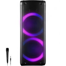 Denver Bluetooth Luidspreker Party Box Disco Verlichting BPS352 Zwart