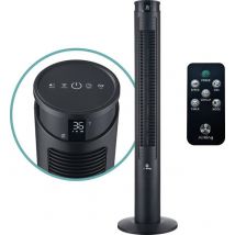 AirKing Torenventilator 117cm - Kolomventilator met Afstandsbediening - Timer - 3 Snelheidsstanden - Oscillatie & Dimbaar LED Scherm - Energiezuinig - Koelventilator voor Kamer - Zwart