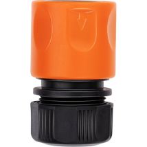 BLACK+DECKER Tuinslang Snelkoppeling - 1/2'' - ⌀13 mm - Kunststof - Zwart/ Oranje