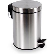 BRASQ Pedaalemmer 3 Liter - RVS - PB103 - Prullenbak met uitneembare Pedaalemmer - Prullenbak - Vuilnisbak - Vuilbak - Afvalbak - Badkamer of toilet