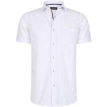 Cappuccino Italia - 3XL - Overhemd - Korte mouw - Wit