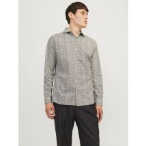 Jack & Jones JPRBLABLACKPOOL Stretch LS Shirt SN - Heren - Slim Fit Popeline Overhemd in Maat XXL