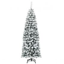 Coast Potlood Kerstboom Met Sneeuw - Met Metalen Voet - 180 cm